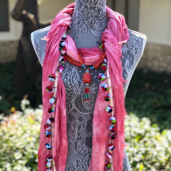 Handmade scarves from up cycled jwellery - Picture 2 of 2